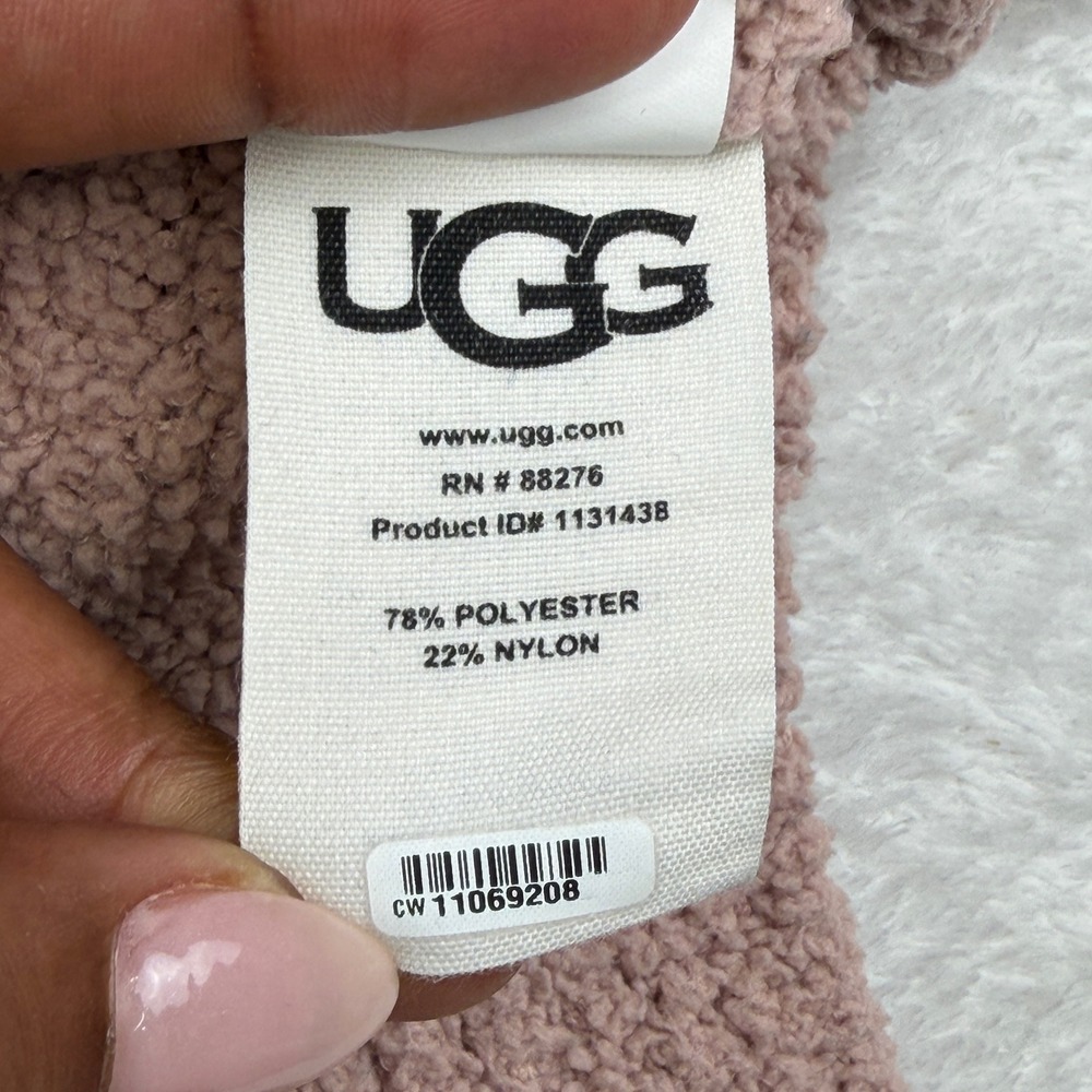 UGG Sherpa Turtleneck Sweater Women Large Boucle Knit Pullover - Picture 6 of 9